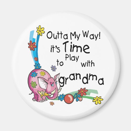 Tijd om met oma te spelen magneet (Voorkant)