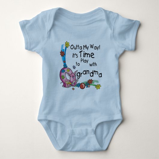 Tijd om met oma te spelen romper (Voorkant)