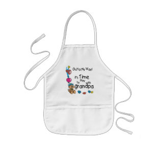 Tijd om met Opa te spelen Kinder Schort