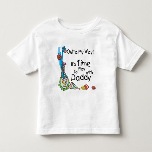 Tijd om met papa te spelen kinder shirts (Voorkant)