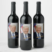 TIJD OM MET PRES TE CELEBRATEN. TRUMP! WIJN ETIKET (Flessen)