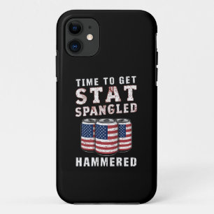 Tijd om met sterren behamerde bier USA-vlag te kri Case-Mate iPhone Case