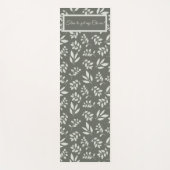 Tijd om mijn chi op het bladpatroon van lebfel te yogamat (Voorkant)