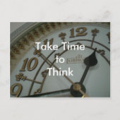 Tijd om na te denken briefkaart (Voorkant)