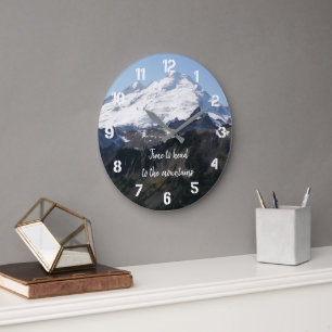 Tijd om naar de bergen te gaan grote klok