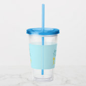 Tijd om naar het strand te reizen acryl drinkbeker (Rechts)