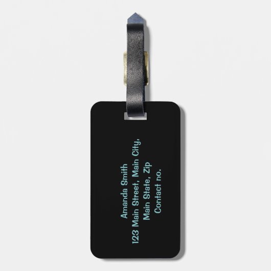 Tijd om naar het strand te reizen bagagelabel (Achterkant verticaal)