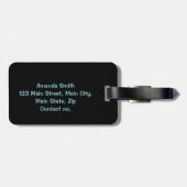 Tijd om naar het strand te reizen bagagelabel (Achterkant horizontaal)