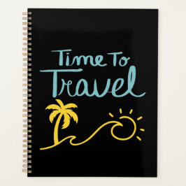 Tijd om naar het strand te reizen planner