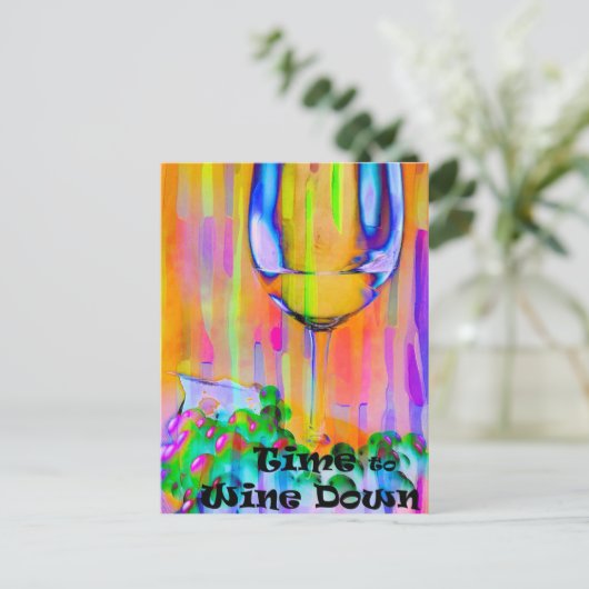 Tijd om neer te gaan briefkaart (Staand voorkant)