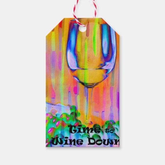 Tijd om neer te gaan cadeaulabel (Voorkant)