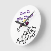 Tijd om neer te gaan ronde klok (Hoek)