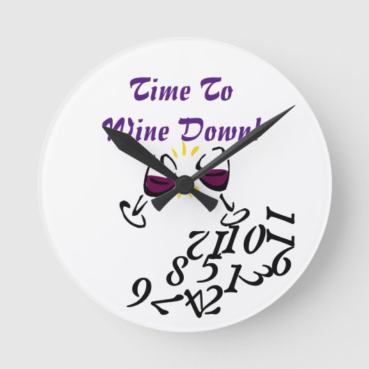 Tijd om neer te gaan ronde klok (Voorkant)