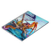 Tijd om olie weg te vliegen op canvas schilderlapt notitieboek (Linkerzijde)