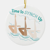 Tijd om omhoog te synchroniseren keramisch ornament (Voorkant)