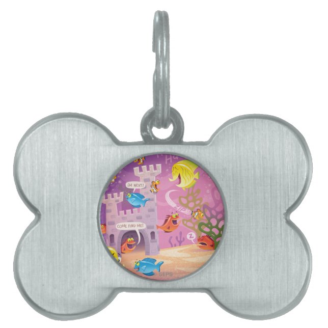 Tijd om onder het Zee te tellen Huisdieren Naamplaatje (voorkant)