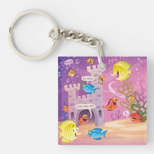 Tijd om onder het Zee te tellen Sleutelhanger (Voorkant)