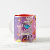 Tijd om onder het Zee te tellen Tweekleurige Koffiemok (Voorkant links)