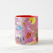 Tijd om onder het Zee te tellen Tweekleurige Koffiemok (Center)