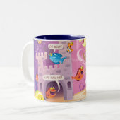 Tijd om onder het Zee te tellen Tweekleurige Koffiemok (Voorkant links)