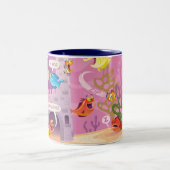 Tijd om onder het Zee te tellen Tweekleurige Koffiemok (Center)