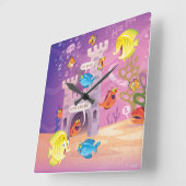 Tijd om onder het Zee te tellen Vierkante Klok (Hoek)