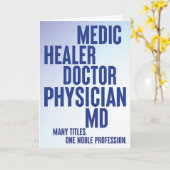 Tijd om ongelooflijke Artsen zoals jij te vieren K Kaart (Gele Bloem)