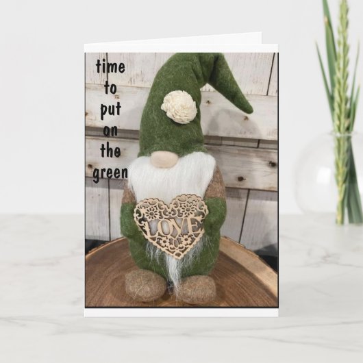 TIJD OM "OP DE GROEN TE ZETTEN" & CELEBRATE ST. PA KAART (Voorkant)