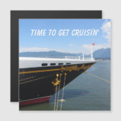 Tijd om op een cruiseschepen magneet te gaan (Voorkant / Achterkant)
