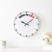 Tijd om op te tillen - Gym Motivation Grote Klok (Huis)