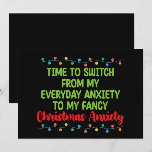 Tijd om over te stappen van mijn dagelijkse angst  kaart (Voorkant / Achterkant)