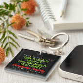 Tijd om over te stappen van mijn dagelijkse angst sleutelhanger (Voorkant Rechts)