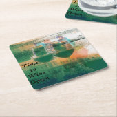 Tijd om papieren Onderzetters af te sluiten (Schuin)