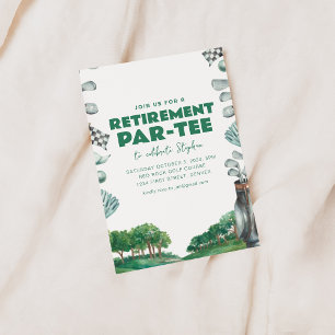 Tijd om Par-T-shirt Golf Retirement Party uit te n Kaart
