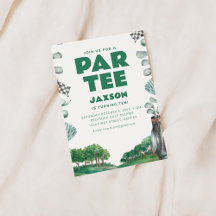 Tijd om Par-T-shirt golfverjaardagsfeestje uit te 