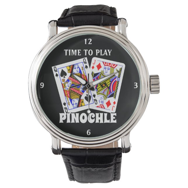 Tijd om Pinochle te spelen Horloge (Voorkant)