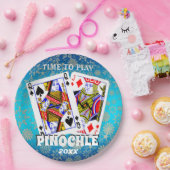 Tijd om Pinochle te spelen Papieren Bordje (Feest)