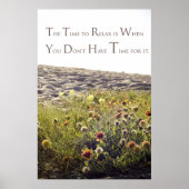 Tijd om "poster" te ontspannen poster (Voorkant)