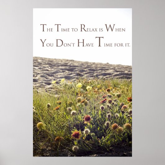 Tijd om "poster" te ontspannen poster (Voorkant)