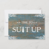 Tijd om Rustic Wooden Swirl aan te passen Kaart (Voorkant)