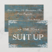 Tijd om Rustic Wooden Swirl aan te passen Kaart (Voorkant / Achterkant)