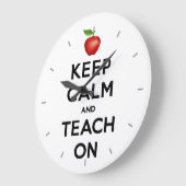 Tijd om rustig te blijven en les te geven grote klok (Hoek)