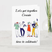 TIJD OM SAMEN TE KOMEN VOOR DE VERJAARDAG KAART VA (Voorkant)