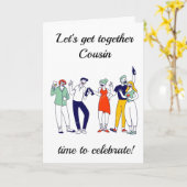 TIJD OM SAMEN TE KOMEN VOOR DE VERJAARDAG KAART VA (Gele Bloem)