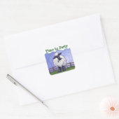 Tijd om schapen te koelen naar partij vierkante sticker (Envelop)