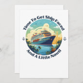 Tijd om schip geconfronteerd te krijgen en een bee feestdagenkaart (Voorkant / Achterkant)