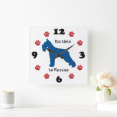 Tijd om Schnauzers te redden Vierkante Klok (Huis)