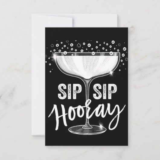 TIJD OM ***SIP HOORAY** UITNODIGING TE VIEREN (Voorkant)