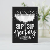 TIJD OM ***SIP HOORAY** UITNODIGING TE VIEREN (Staand voorkant)