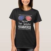 Tijd om Star Spangled Hammered te krijgen 4th of J T-shirt (Voorkant)